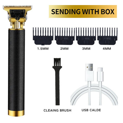 USB Electric Hair Clippers Rechargeable Shaver Beard Trimmer - Evan's Online Shopping Centre