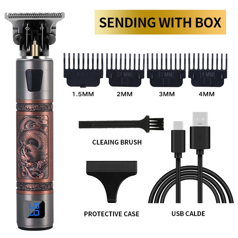 USB Electric Hair Clippers Rechargeable Shaver Beard Trimmer - Evan's Online Shopping Centre