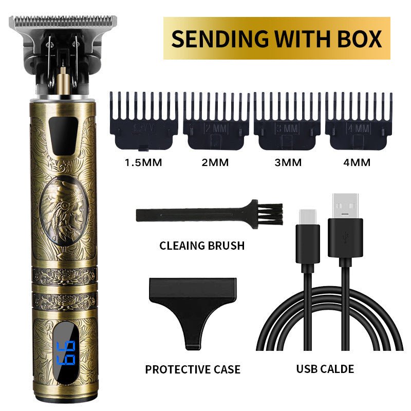 USB Electric Hair Clippers Rechargeable Shaver Beard Trimmer - Evan's Online Shopping Centre