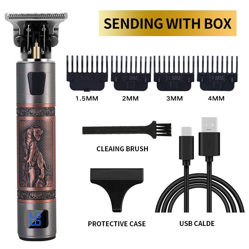USB Electric Hair Clippers Rechargeable Shaver Beard Trimmer - Evan's Online Shopping Centre