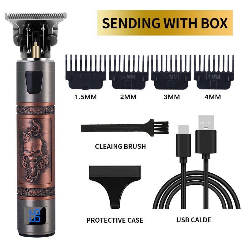 USB Electric Hair Clippers Rechargeable Shaver Beard Trimmer - Evan's Online Shopping Centre