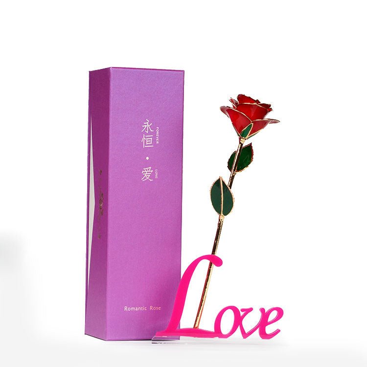 Valentine's Day Gold Rose - Evan's Online Shopping Centre